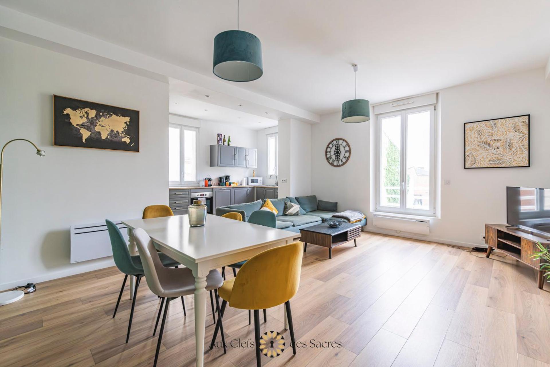 Ponsardin #55 Spacieux Appartement 3 Ch 6 Couchages Reims Luaran gambar